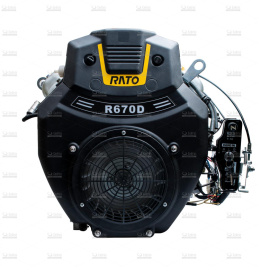 Silnik Rato R670 wał poziomy walcowy R670